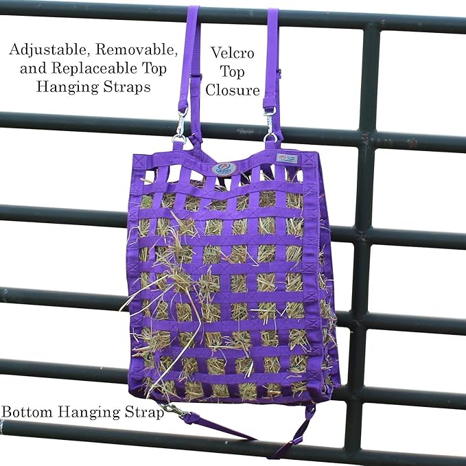 Derby Originals Superior Slow Feeder Horse Hay Bag with Super Tough Bottom and 1 Year Warranty-PawvioPets