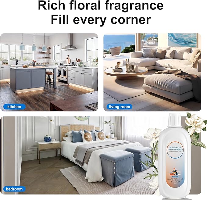 Floor Cleaning Solution Compatible With Tineco , Deep Cleans for Multiple Hard Floors, Suitable With All Robot Vacuums with Mopping and Cordless Wet/Dry Vacuum Mop Cleaner (Fresh Ocean 2 Bottle)-PawvioPets