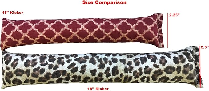 Extra Large 18" Catnip Kicker Toys/Kitty Kick Sticks/Cat-Nip Kick Sticks (Leopard) (Kickers Filled with 1 oz Premium Canadian Catnip)-PawvioPets