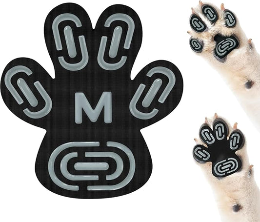 Anti-Slip Dog Paw Protector Pads for Senior Dogs, Dog Paw Adhesive Pads on Hardwood Floor,Senior Pets Essentials with Strong Traction,Puppy Grippers,12 Sets 48 pc M-PawvioPets