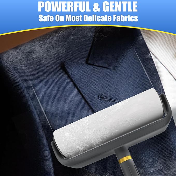 COBETE Large Surface Lint Rollers for Pet Hair Extra Sticky, 500 Sheets Mega Value Set, Dog and Cat Lint Remover for Clothes, Couch, Furniture-PawvioPets