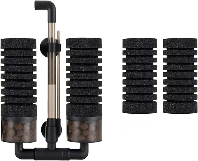 hygger Aquarium Double Sponge Filter for Fresh Water and Salt-Water Fish Tank (M)-PawvioPets