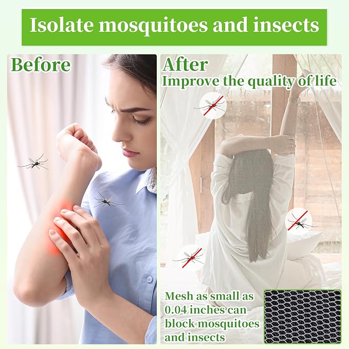 78x10Ft Mosquito Netting Garden Mesh Netting, Bug Insect Mosquito Fly Bird Net, Animals Barrier Protection Net, White 3x24m-PawvioPets
