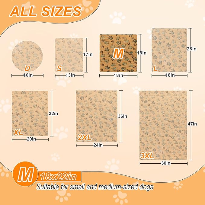 Cat Heating Pad，18×18 In Dog Heated Bed Smart Temperature Control Switch, Metal Protective Pipe Waterproof PVC Cat Beds For Indoor Cats With a Plush Cotton Cover，Heat Lamp For Puppies - Apricot-PawvioPets