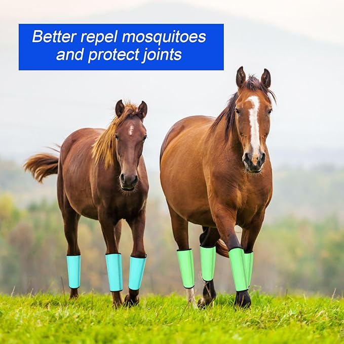 8 Pcs Mesh Fly Boots for Horse Breathable Mesh Horse Boots Protective Horse Leg Wraps Horse Leggings for Preventing Flies and Mosquitoes Bites (Light Pink, Dark Pink)-PawvioPets