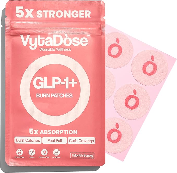 GLP1 Patches | 5X Stronger Formula | 12 Hour Extended Hunger Support | Berberine, Pomegranate, Green Tea, L-Glutamine | New & Improved Kind of GLP-1 Patches | 30 Count-PawvioPets