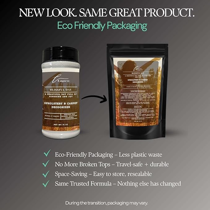 Blissful Day Carpet Freshener Powder: Powerful Odor Eliminator for Home, Upholstery Deodorizer, Carpet Deodorizer, Pet Urine, Cat Litter Box - Blissful Day Fragrance.-PawvioPets