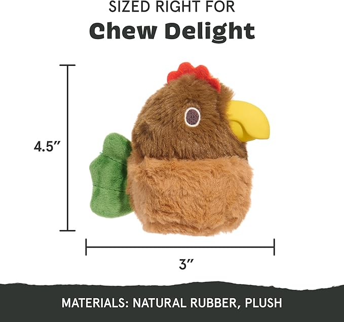 Barkbox Fowl Play Treat Dispensing Hard Core Plush Toy for Aggressive Chewers - Large-PawvioPets