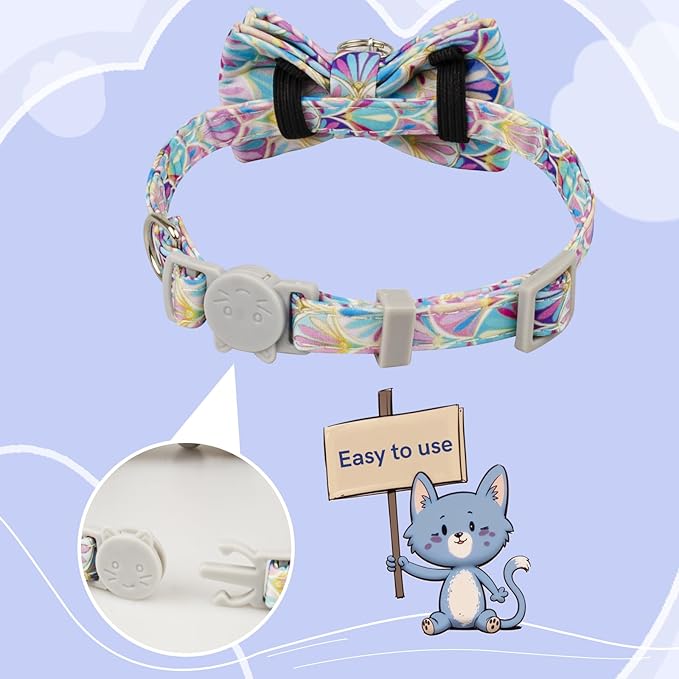 Cat Cone Collar Soft, Adjustable Protective Cats Neck Recovery Cones After Surgery-PawvioPets