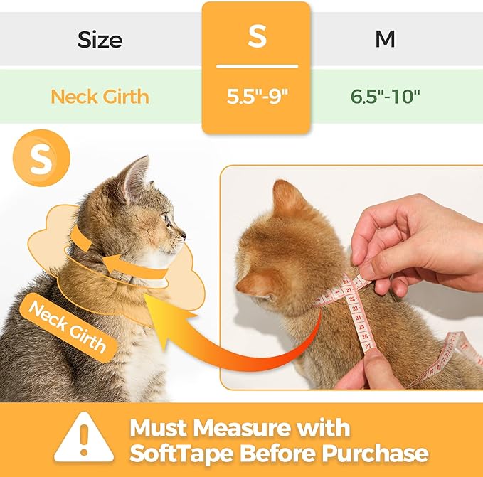 ComSaf Cat Cone Collar Soft - Cat Cones to Stop Licking e Collar for Cats After Surgery, Elizabethan Collar for Kitten Recovery, Comfortable Soft e Collar Cone for Small Cats, Yellow Flowers, S-PawvioPets