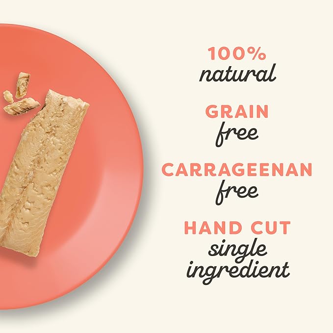 Applaws Natural Cat Treats, Grain-Free, High-Protein Whole Salmon Loins, Single-Ingredient Healthy Snack for Cats (12 x 1.06 oz Loins)-PawvioPets