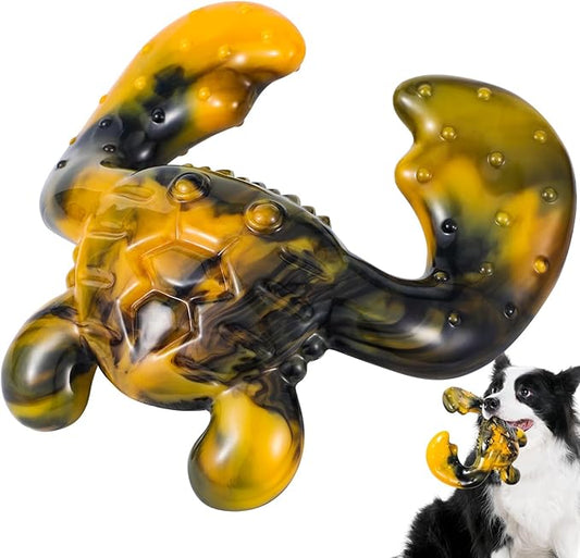 Durable Dog Chew Toy for Aggressive Chewers - Tough Nylon Bone for Medium Breeds, Interactive Teething Toy with Real Bacon Flavor, Keeps Dogs Busy, Christmas Birthday Gifts for Dogs-PawvioPets