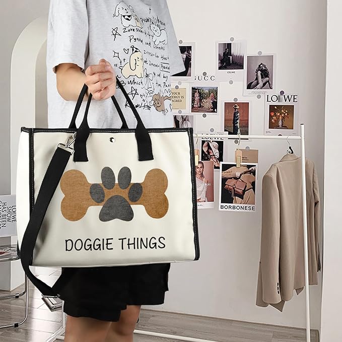 FOTAP Dog Owner Shopping Tote - Dog Park Bag and Doggie Gift-PawvioPets