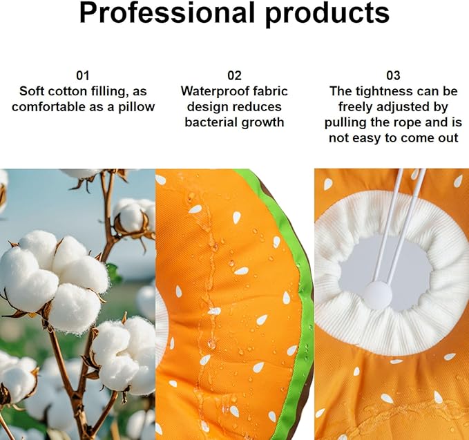 EWES Cat Cone Collar Soft L Size Alternative Neck Cones to Stop Licking Kitten Comfy Elizabethan Collars After Surgery Neuter Dog Donut Collar for Pet e Collar Recovery Shame-PawvioPets