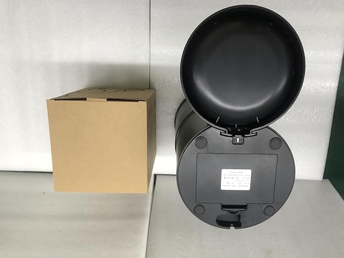 Automatic Cat Feeder Food Dispenser: 6L Timed Small Dog Dry Food Dispenser with 10s Voice - Distributeur Nourriture Chat Hund Programmable - Auto Pet Feeder with 1-6 Meals Black-PawvioPets