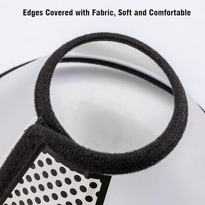 Depets Adjustable Recovery Pet Cone E-Collar for Cats Kittens Rabbits, Plastic Elizabeth Protective Collar Wound Healing Practical Neck Cover, Neck Girth 6.1 in-PawvioPets