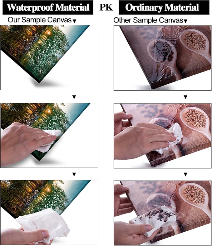 Beautiful Lake Mountain Range Sunrise Sunset Landscape Canvas Wall Art for Living Room, Autumn Forest National Park Scenery, Nature Scenic Picture Print Artwork Painting Decor,Inner Frame 20x40-PawvioPets