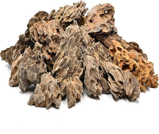 5LB Aquarium Rocks Dragon Stone for Aquariums Landscaping Model Fish Tanks Terrariums Vivariums Model Decoration-2 to 4 Inches-PawvioPets
