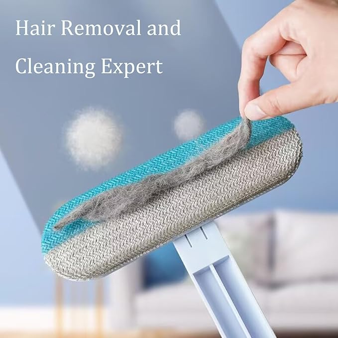 Dog Hair Remover for Couch Reusable Pet Hair Remover Brush 23in Long Handle for Furniture, Couch, Carpet, Clothes-PawvioPets