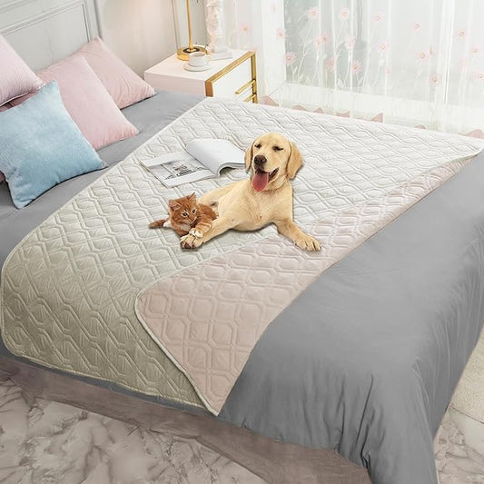 Ameritex Waterproof Dog Bed Cover Pet Blanket for Furniture Bed Couch Sofa Reversible-PawvioPets