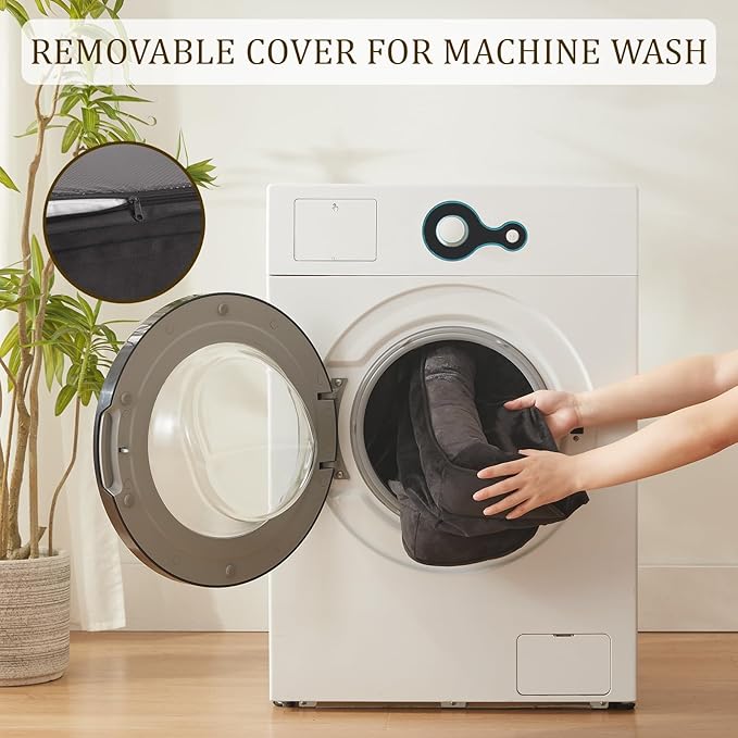 Bedfolks Orthopedic Dog Bed, Waterproof Dog Sofa Bed for Small Dogs & Cats, Egg Foam Pet Couch Bed with Removable Washable Cover and Nonslip Bottom, Black-PawvioPets