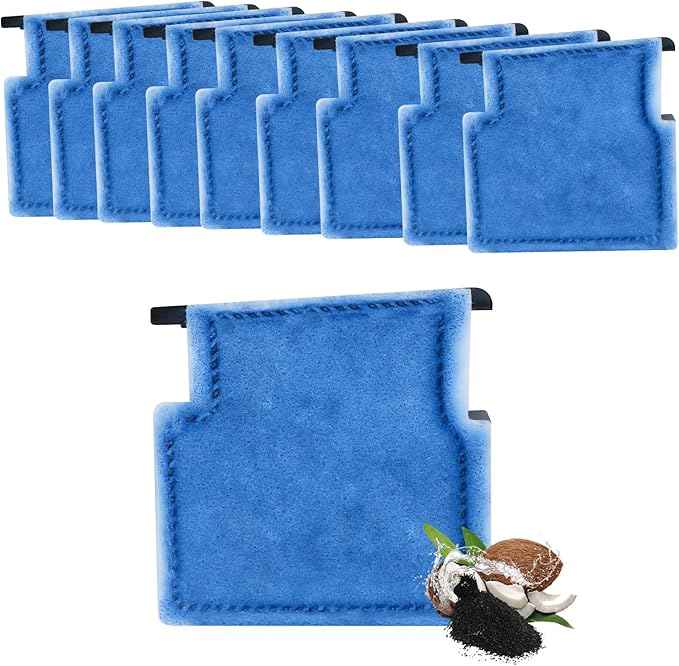 Aquarium Filter Cartridge Replacement Rite-Size A Filter Cartridges Compatible with MarineLand Penguin Power Filters 75 & 100 and for Aqua-Tech(EZ-Change #1) 5-15 Power Filters, 10 Pack-PawvioPets