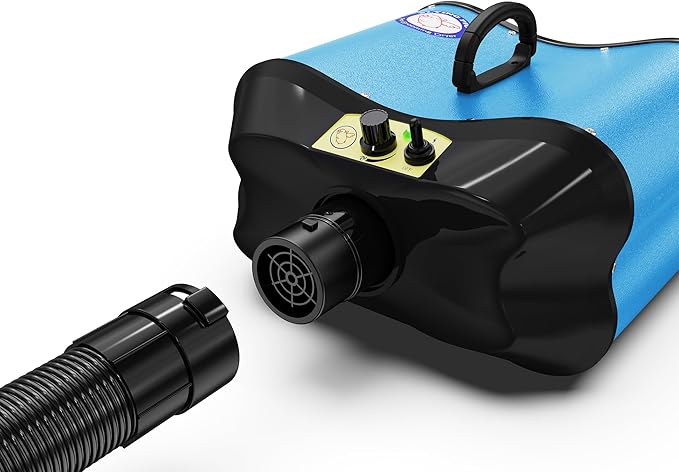 Flying Pig Double Motor High Performance Dog Pet Grooming Dryer (Teal Blue)-PawvioPets