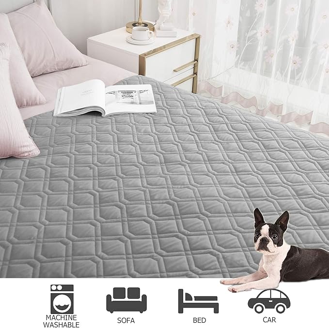 Ameritex Waterproof Blanket Reversible Dog Bed Cover Pet Blanket for Furniture Bed Couch Sofa-PawvioPets