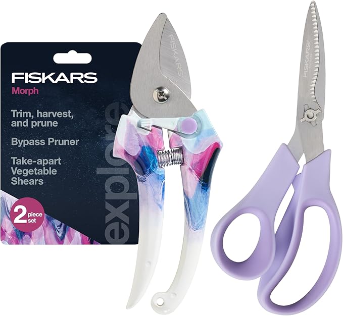 Fiskars Pruner and Veggie Shears Set, Explore Collection-PawvioPets