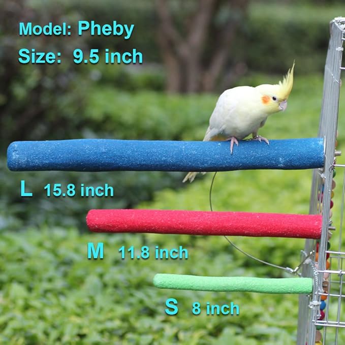 Bird Perch Rough-surfaced Nature Wood Stand Toy Branch for Parrots-PawvioPets