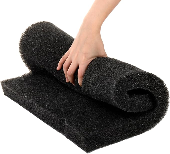 2 Pack Aquarium Sponge Filter Pad, Bio Filter Media Pad, 19.6" x 19.6"x 1.6" Cut-to-Size Open Cell Foam Sheet Replacement Foam Cover for Fish Tank Filter, 30 PPI-PawvioPets