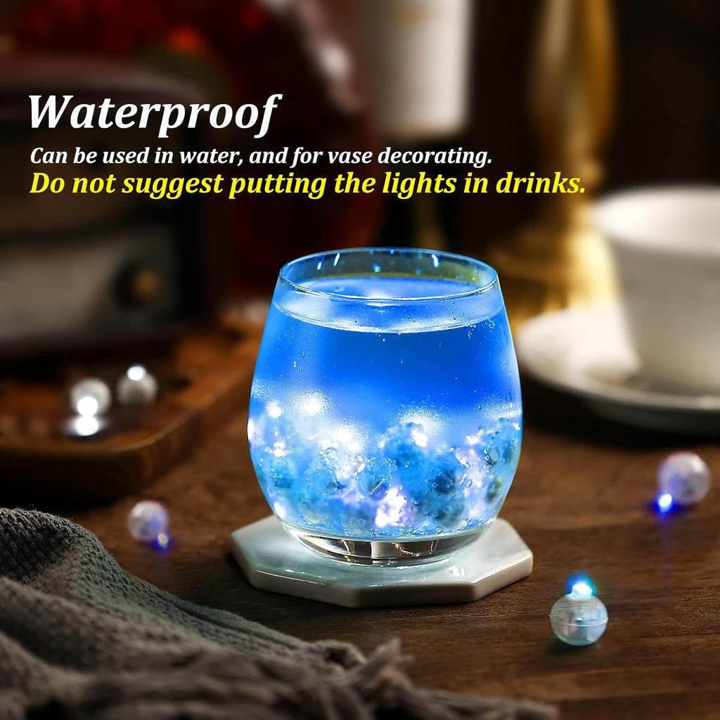 50PCs Mini Led Lights, Led Balloons Light for Party Decorations Neon Party Lights for Paper Lantern Easter Eggs Birthday Party Wedding Halloween Christmas Decoration(Glow steadily Blue)