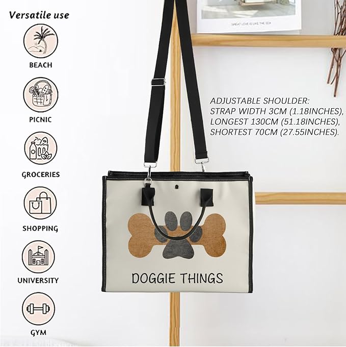 FOTAP Dog Owner Shopping Tote - Dog Park Bag and Doggie Gift-PawvioPets