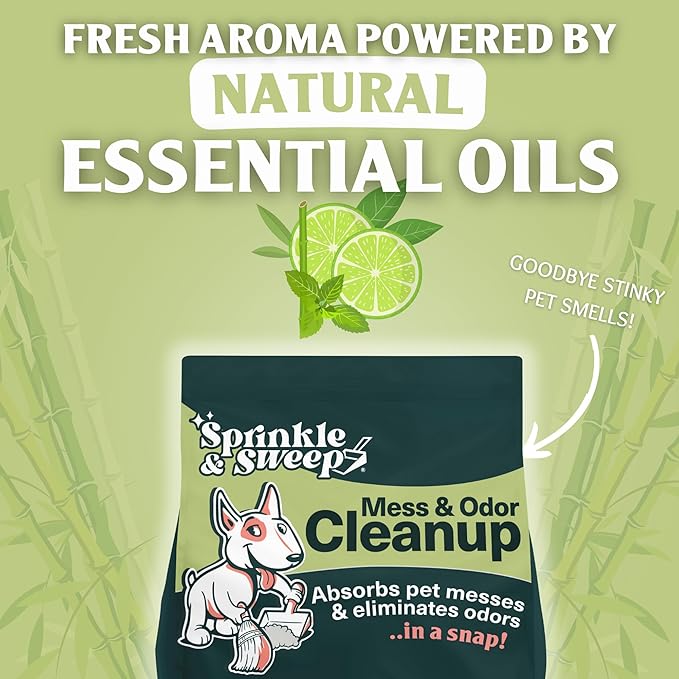 Dog Pee Cleaner | Pet Accident Cleanup Powder | Vomit Cleanup Kit for Hard Surfaces | Puppy Potty Training Aid | Dog Diarrhea Accident Absorbent | Non-Toxic Odor Remover-PawvioPets