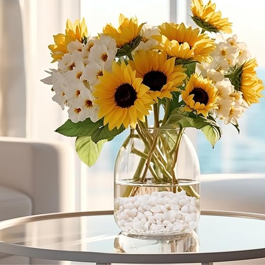 5 lbs Small White Rocks for Planters, 3/8" White Pebbles for Vases, Decorative Small Stones for Plants, Succulents, Bamboo, Terrarium, Landscape, Garden-PawvioPets