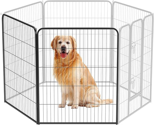 BestPet | Dog Playpen Extender | 40 Inch, 2 Panels | Heavy Duty Metal Pet Exercise Pen | Indoor Outdoor Fence Panels | Rust-Resistant, Removable, Tool-Free Setup | Anti-Skid, Expandable Design-PawvioPets