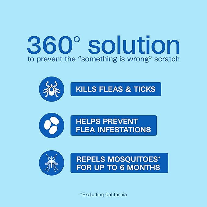 Adams Flea & Tick Collar Plus for Dogs & Puppies |2 Pack |12-Month Protection |One Size Fits All Dogs & Puppies 12 Weeks and Older |Kills Fleas and Ticks |Repels Mosquitoes (excluding California)-PawvioPets