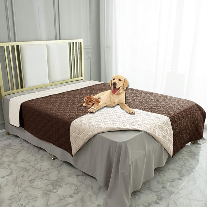 Ameritex Waterproof Dog Bed Cover Pet Blanket for Furniture Bed Couch Sofa Reversible-PawvioPets