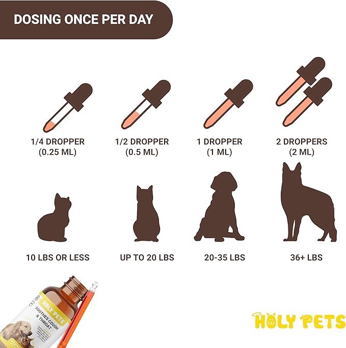 Cough Medicine for Dogs & Cats, Respiratory Infection Support - Sneezing Relief & Kennel Cough Treatment - Pet Asthma Support - Made with Natural Ingredients in The USA-PawvioPets