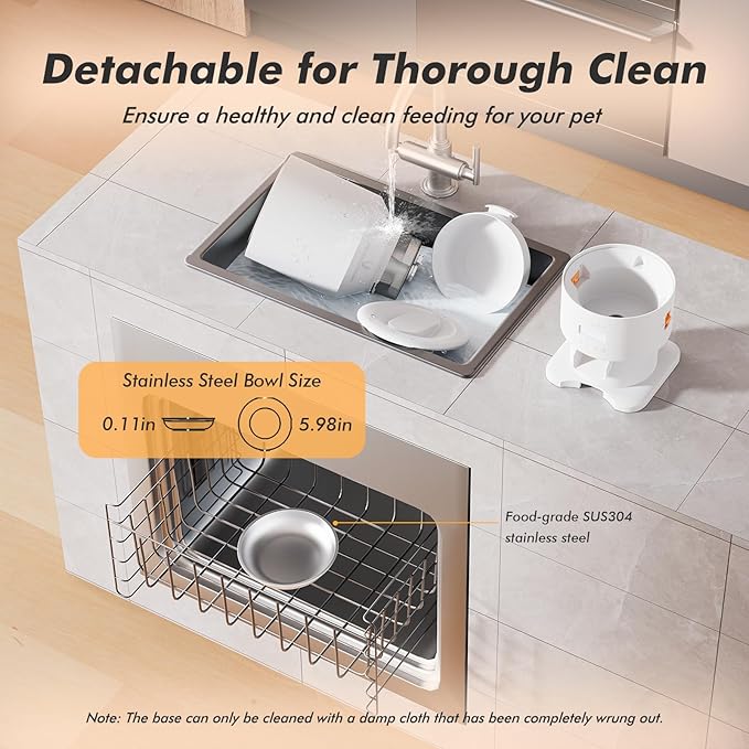 Automatic Cat Feeder - 5L Anti-Clog Cat Food Dispenser with Freshness Preservation, 1-6 Meals/Day, Programmable Portions, 10s Voice, 180-Day Battery Life, Auto Pet Feeder for Multi Cats & Dogs-PawvioPets