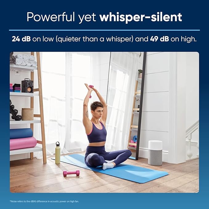 BLUEAIR Air Purifiers for Bedroom Small Room Air Purifiers for Home Air Purifiers for Pets Allergies Air Cleaner, HEPASilent Virus Air Purifier for Dust Baby Air Purifier for Nursery Blue Pure 511-PawvioPets