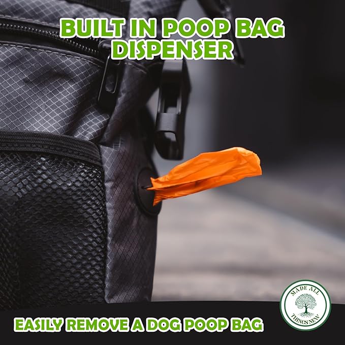 Dog Poop Holder with Dog Poop Bag Dispenser for Responsible Pet Owners - Leave no Trace!-PawvioPets