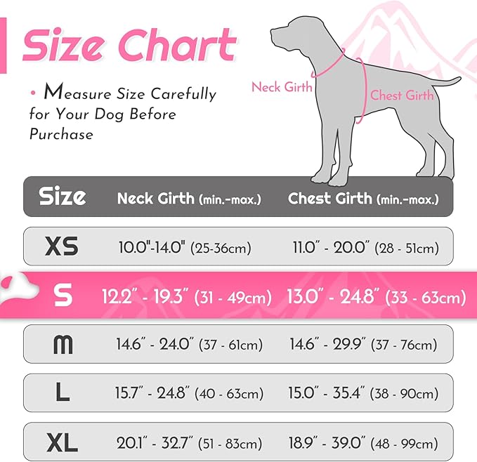 Eagloo Dog Harness Small Sized Dog, No Pull Service Vest with Reflective Strips and Control Handle, Adjustable and Comfortable for Easy Walking, No Choke Pet Harness with 2 Metal Rings, Pink, S-PawvioPets