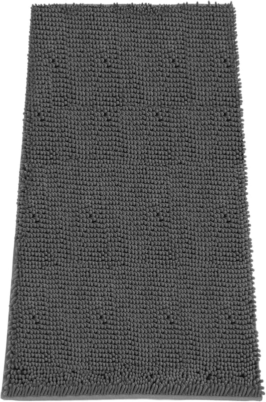 Absorbent Dog Door Mat for Muddy Paws, 60" x 24" Chenille Indoor Mats for Entryway, Trap Dirt Front Door Mat Indoor Entrance Washable Non Slip Soft-PawvioPets