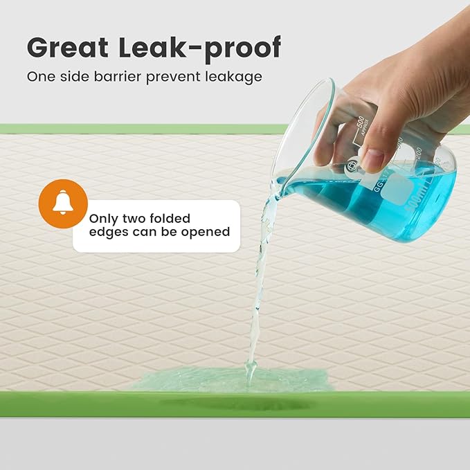 Gardner Pet Dog Pee Pads Extra Large 29"x47", XL Thicker ECO Green Disposable Puppy Training Pads Super Absorbent Full Edge-Wrapping Pad for Dogs, Puppies, Cats, Rabbits (50 Count)-PawvioPets