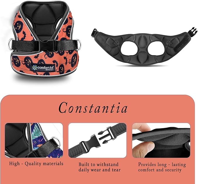 Comfort Fit Dog Harness – Adjustable No-Pull Vest for Small, Medium & Large Dogs – Soft Padded Step-in Design for Easy Control – Ideal for Walking, Running & Training – All-Weather Premium Dog Vest-PawvioPets