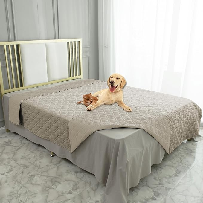Ameritex Waterproof Dog Bed Cover Pet Blanket for Furniture Bed Couch Sofa Reversible-PawvioPets