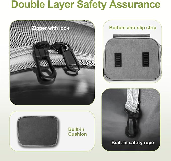 Expandable Cat Backpack,Cat Bubble Backpack Carrier for Carrying Cats, Pets and Small Dogs,Airline-Approved,Designed for Travel, Hiking, Walking,Car （Grey-PawvioPets