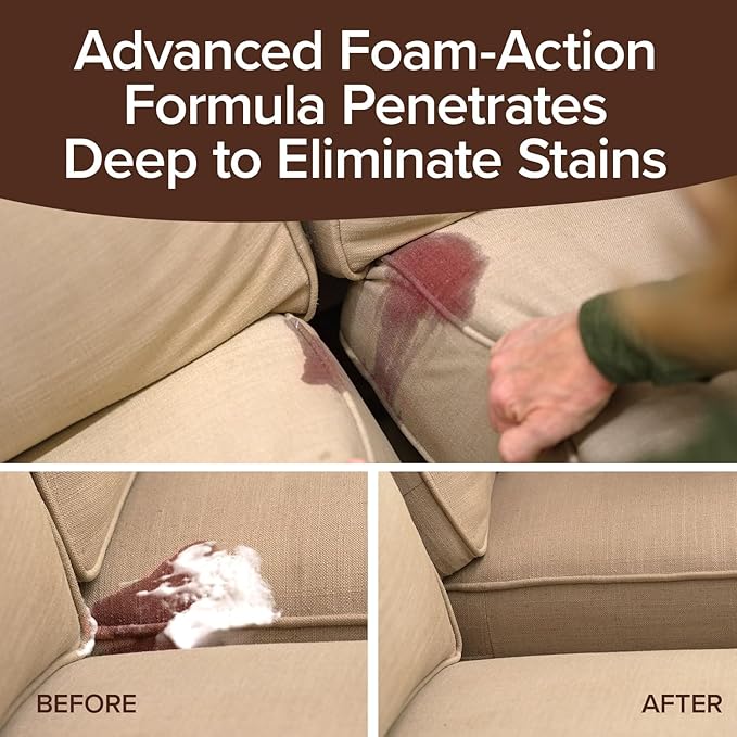 Bull Shot Carpet Spot & Stain Remover by Horsepower, AS-SEEN-ON-TV, Made In USA, Just Point & Spray, Stain-Lifting Foam-Action, Pet Stains & Odors, Coffee, Soda, Wine, Grease, New & Old Stains & More-PawvioPets