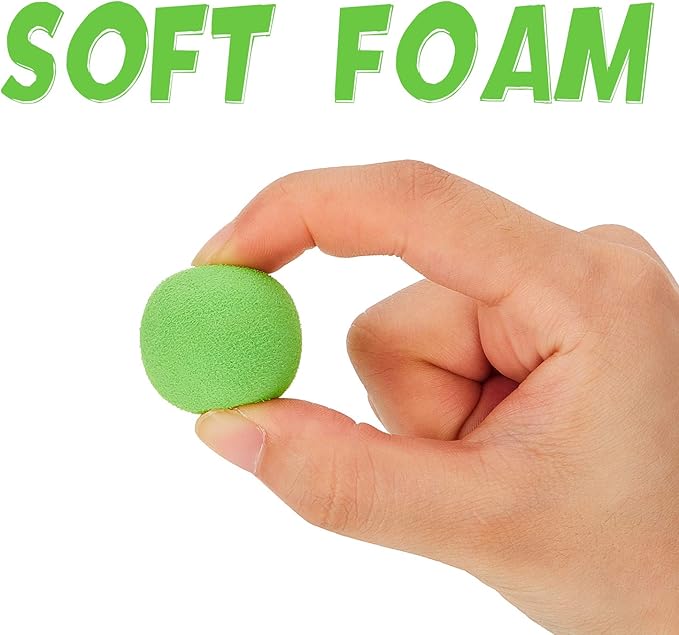 Frienda 24 Pieces Refill Balls Soft Green Foam Balls Refills Approx 1. 1 Inch in Diameter, Soft Small Light Cat Ball Toys-PawvioPets